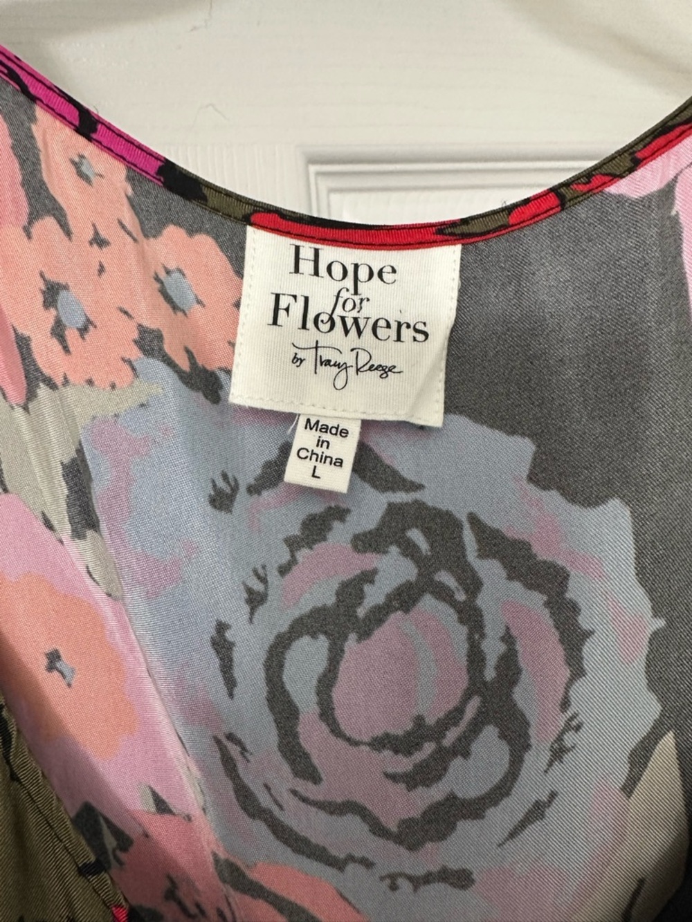 Tracy Reese Black Midi Dress with Pink, Blue & Orange Floral Print - Picture 2 of 3